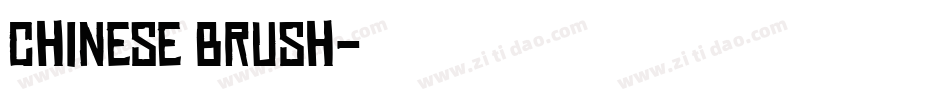Chinese Brush字体转换